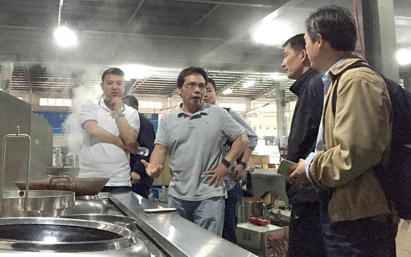 Mr. Zhou from Panda Express visit Lestov induction factory