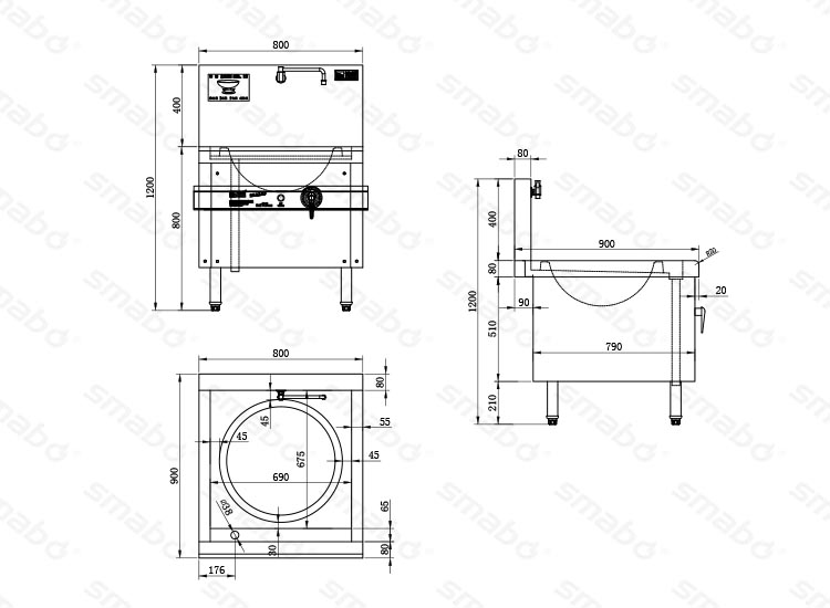 Factory and school appliance Chinese induction stove