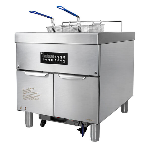 Built-in Filtration Systems Induction Commercial Deep Fat Fryer 