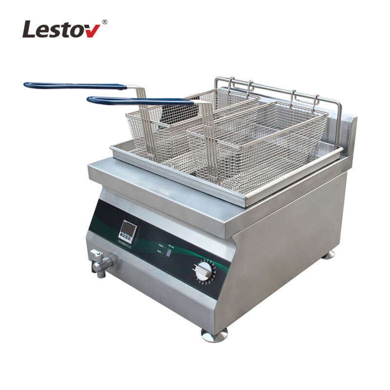 Commercial Tabletop Induction Deep Fryer with Thermostat from China
