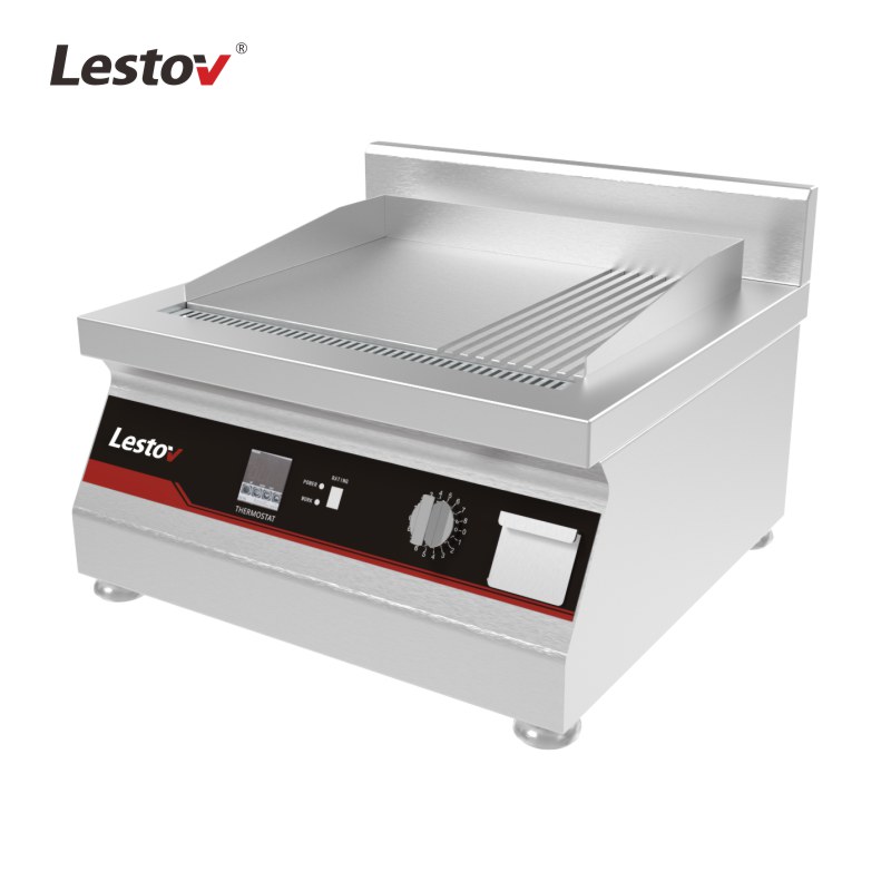 Commercial Countertop Induction Griddle with Temperature Control