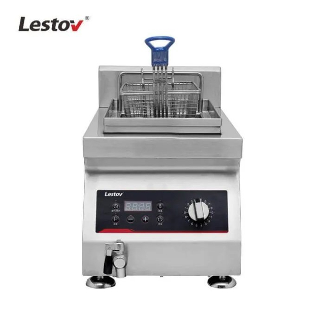 Single Tank Commercial Countertop Deep Fryer Induction Fryer-220v 3500w LT-TZL-D135