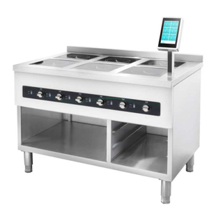 Automatic Cooking 6 Burners Commercial Induction Cooktop LT-B300VI-E235