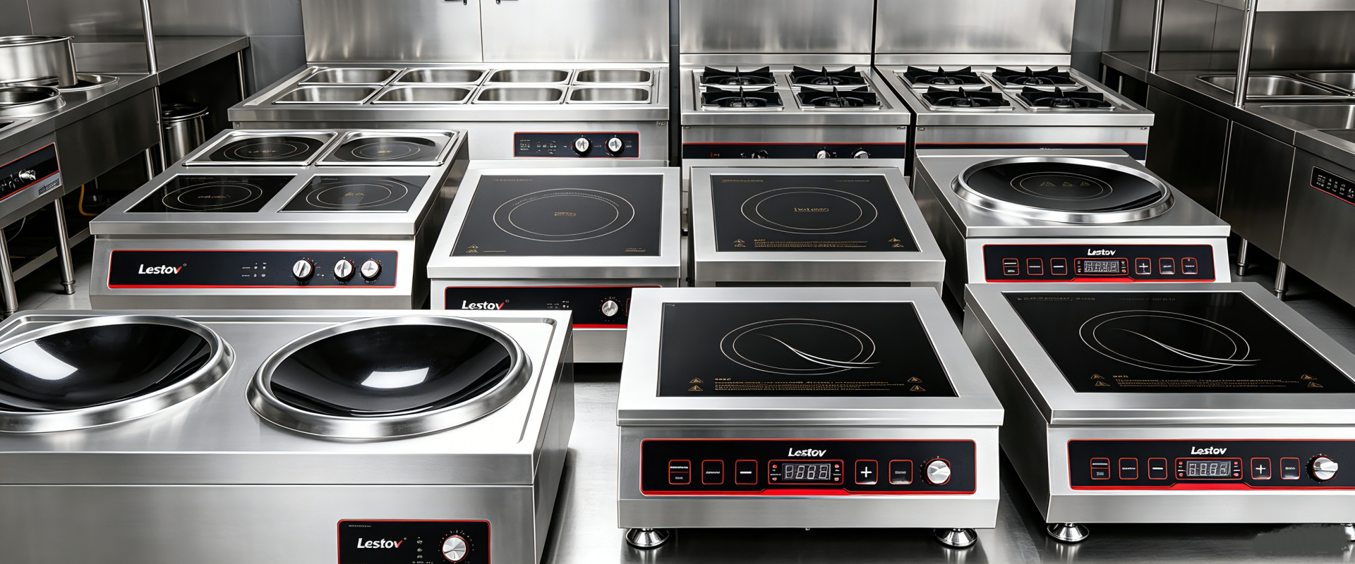 Lestov countertop restaurant induction cooktop manufacturer