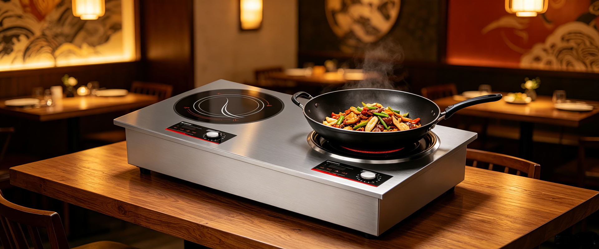Lestov built-in commercial induction cooktop
