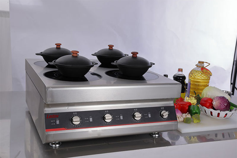 Why do commercial induction cookers need multiple protection?