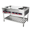 Four Hobs 2 Burners Commercial Induction Wok Cooker LT-B300VI-B105