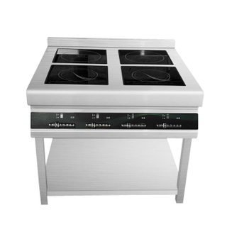 2 Burners Commercial Induction Cooker With 2 Electric Stoves LT-B300II+DTLII