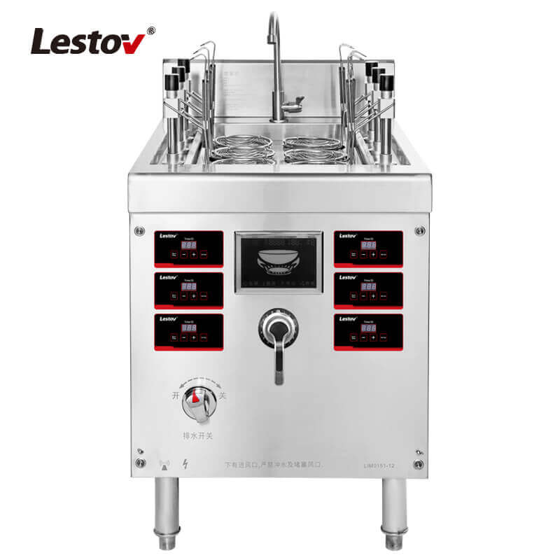 Six Baskets Automatic Lifting Commercial Induction Pasta Cooker