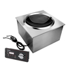 220v Push Button Built-in Induction Wok Cooker with Control Panel