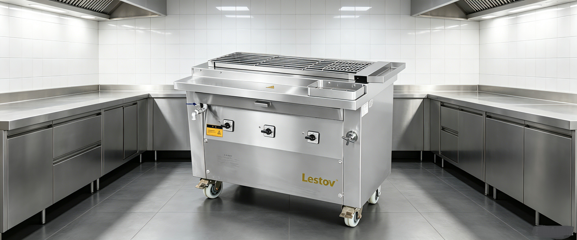 Lestov commercial flattop electric grill