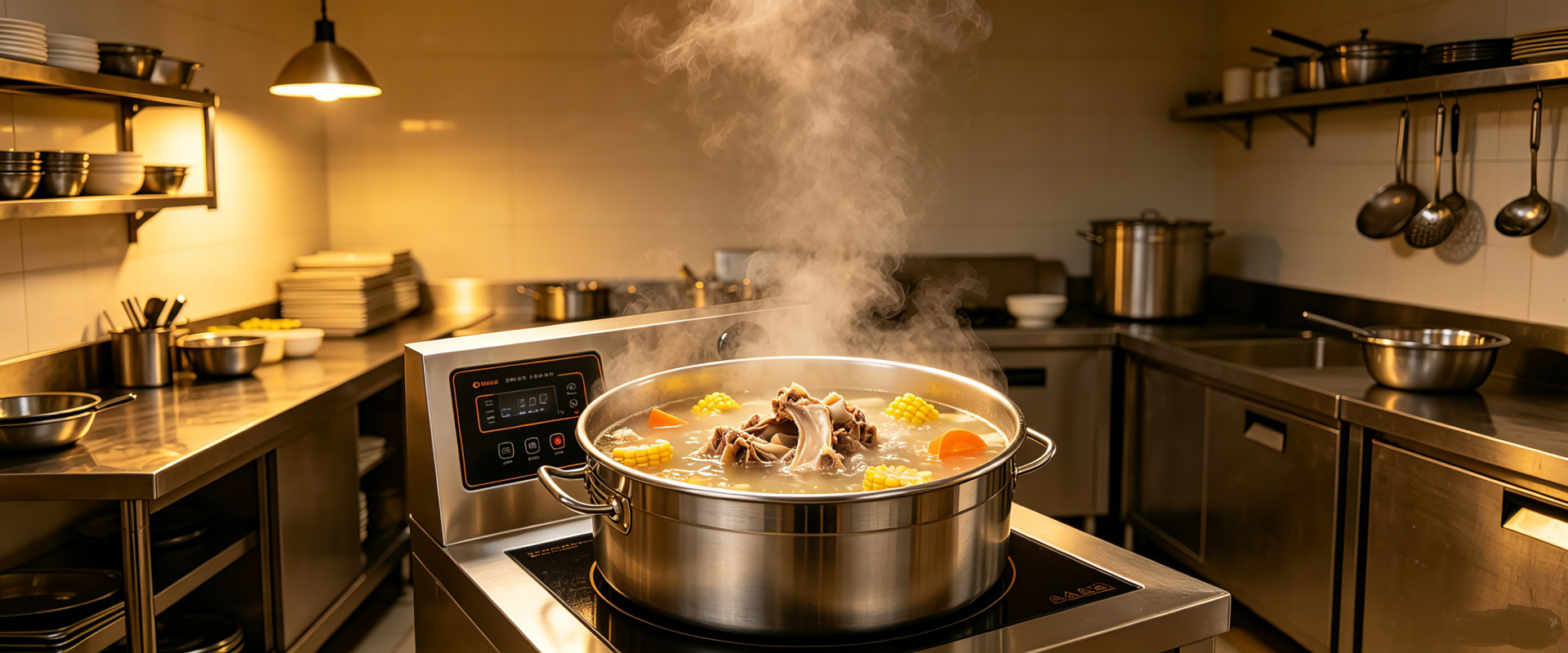 Lestov commercial induction soup cooker manufacturer