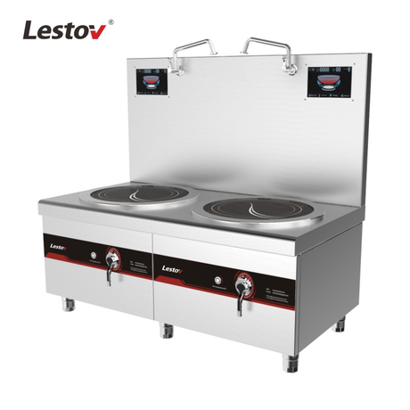 Double Burners Commercial Induction Soup Boiler LT-P420II-E112