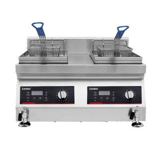 Commercial Deep Fryer Double Tank Countertop Induction Fryer for Restaurant LT-TZL-S135