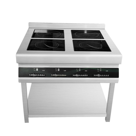 Freestanding 4 Burners Commercial Induction Cooker LT-B300II+DTLII